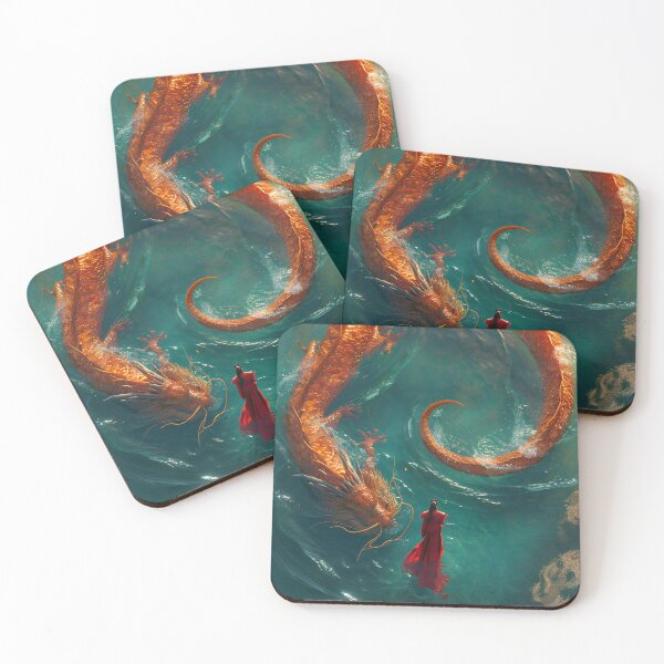 Item preview, Encounter with the Azure Serpent designed and sold by oanaunciuleanu.