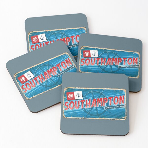 Item preview, SOUTHAMPTON UK city sticker t-shirt 01 designed and sold by LocationInks.