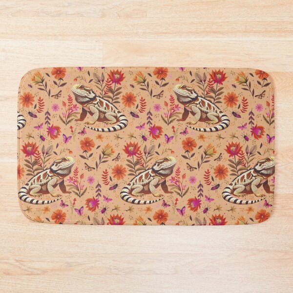 Item preview, Bearded dragons and bugs on a tan background  designed and sold by Veata.