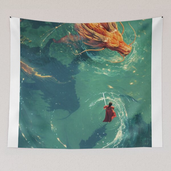 Item preview, Encounter with the Azure Serpent designed and sold by oanaunciuleanu.