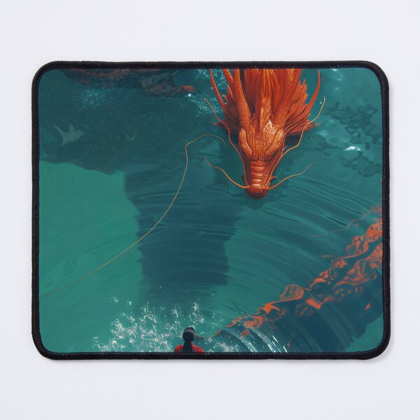 Item preview, Encounter with the Azure Serpent designed and sold by oanaunciuleanu.
