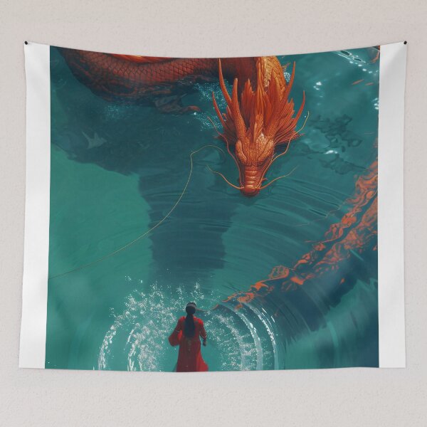 Item preview, Encounter with the Azure Serpent designed and sold by oanaunciuleanu.