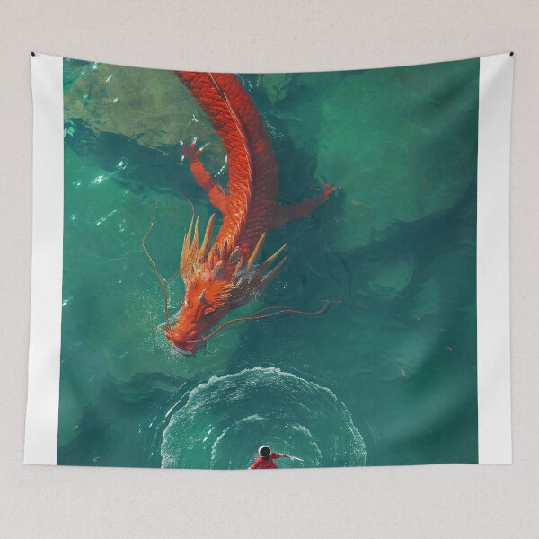Item preview, Encounter with the Azure Serpent designed and sold by oanaunciuleanu.