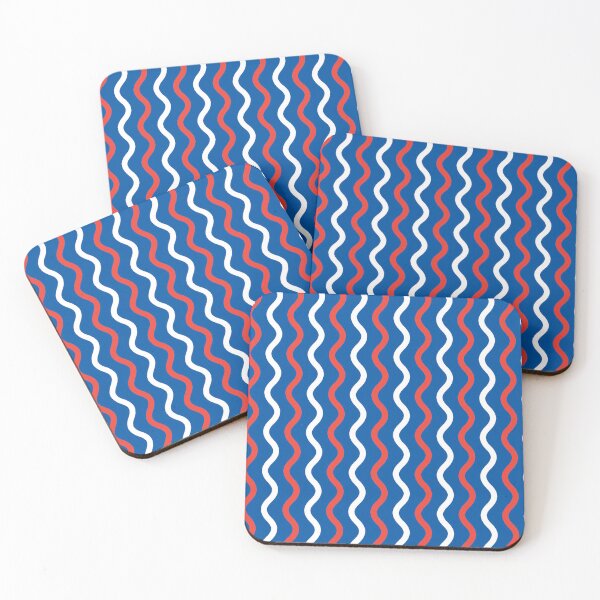 Item preview, Blue White Red France Tricolor French Language Wavy Stripes Vertical Proud Parisian Art Pattern designed and sold by PenguinForests.