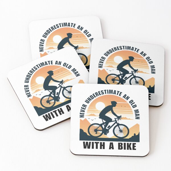 Item preview, Never Underestimate An Old Man with a Bike designed and sold by Azrora.