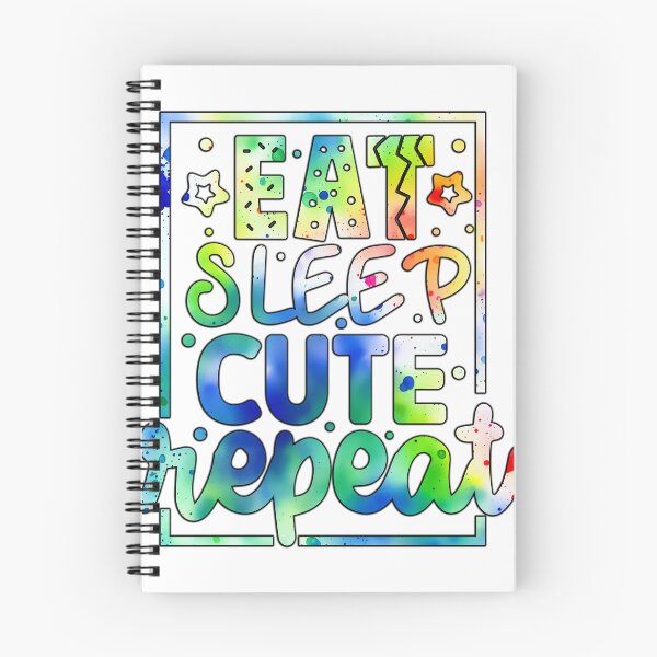 Item preview, Eat sleep cute repeat designed and sold by Yzakreativ.