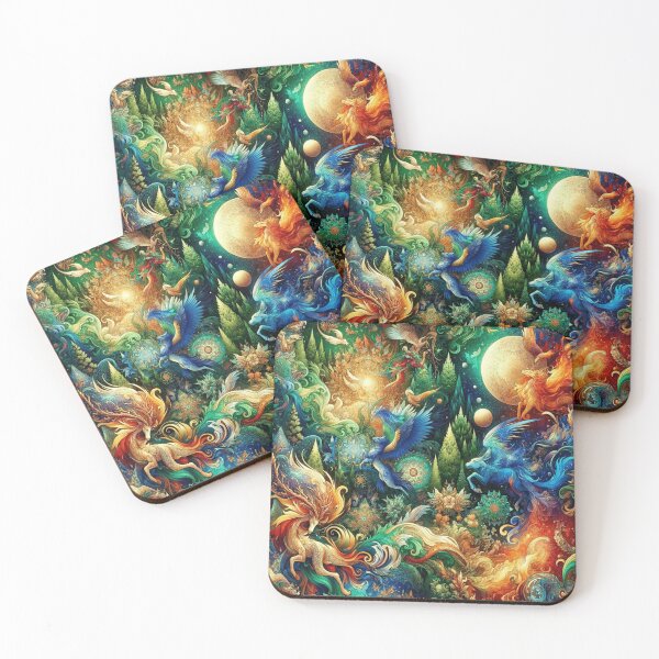 Item preview, Mythical Nature Mosaic designed and sold by TeslaSt0re.