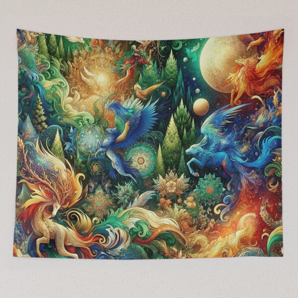 Item preview, Mythical Nature Mosaic designed and sold by TeslaSt0re.
