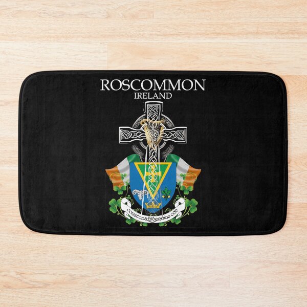 Item preview, ✅ Roscommon Ireland Irish Celtic Cross & Crest designed and sold by REAL IRISH GIFTS.