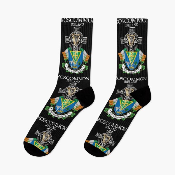 Item preview, ✅ Roscommon Ireland Irish Celtic Cross & Crest designed and sold by REAL IRISH GIFTS.