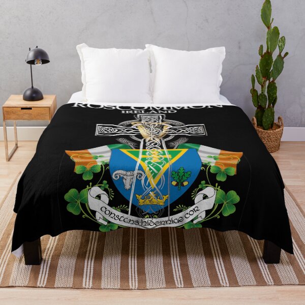 Item preview, ✅ Roscommon Ireland Irish Celtic Cross & Crest designed and sold by REAL IRISH GIFTS.