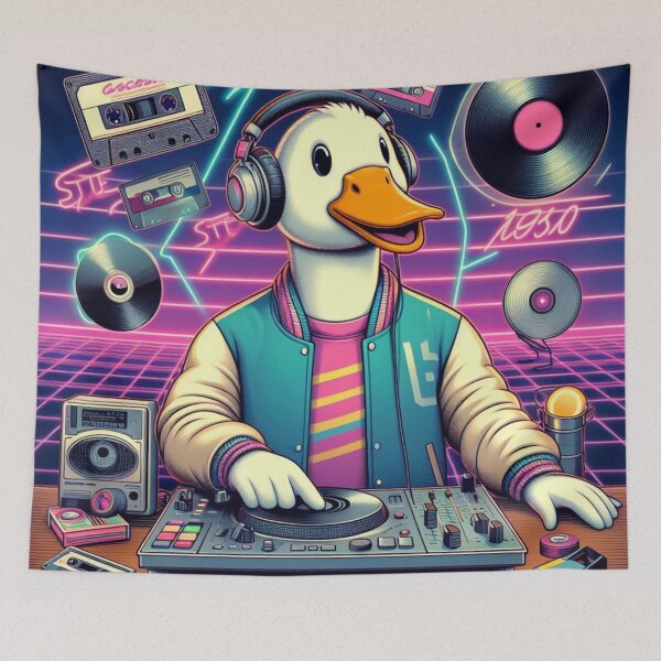 Item preview, Quack the Beat: Duck DJ's Neon Groove designed and sold by crazygoose30.