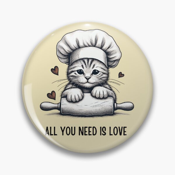 Item preview, Kitten Chef Ready to Cook Up Love designed and sold by RuyaFab.