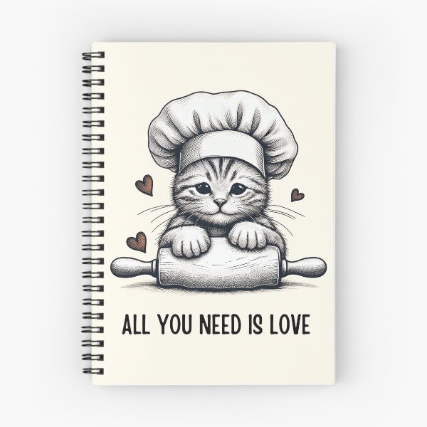Item preview, Kitten Chef Ready to Cook Up Love designed and sold by RuyaFab.