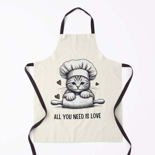 Item preview, Kitten Chef Ready to Cook Up Love designed and sold by RuyaFab.