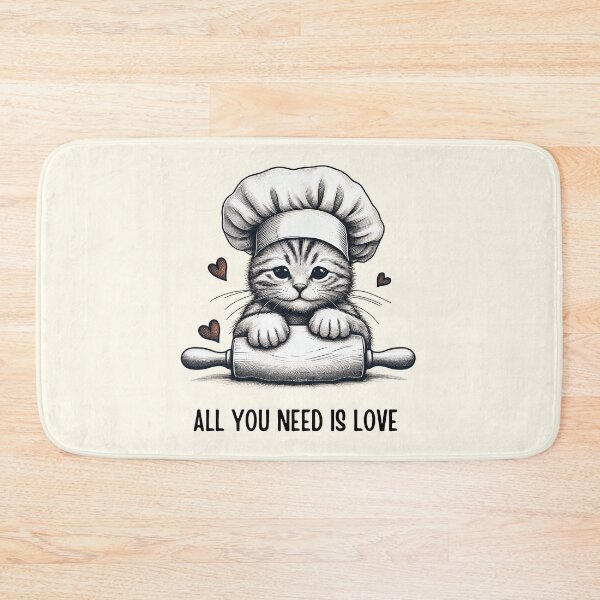 Item preview, Kitten Chef Ready to Cook Up Love designed and sold by RuyaFab.