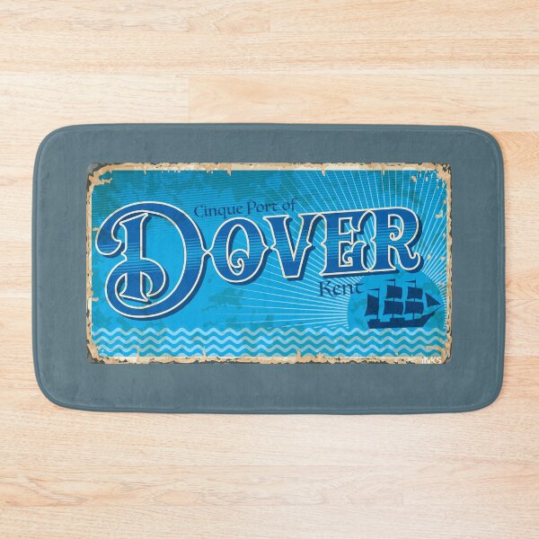 Item preview, DOVER UK town sticker t-shirt 01 designed and sold by LocationInks.