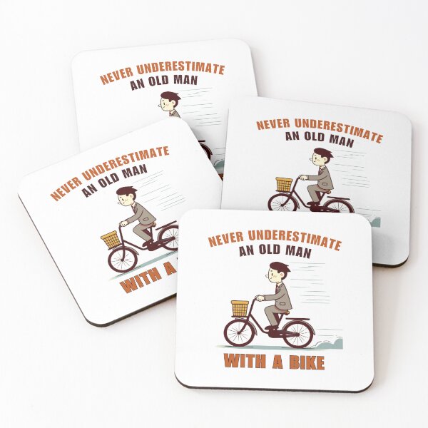 Item preview, Never Underestimate An Old Man with a Bike designed and sold by Azrora.