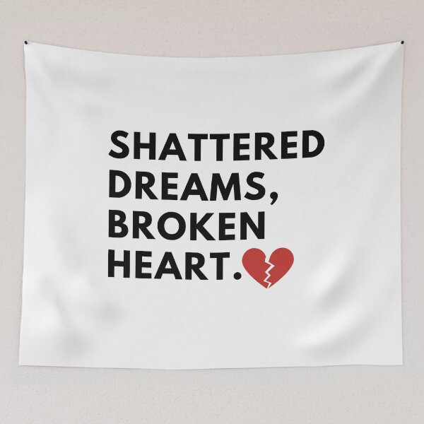 Item preview, Shattered dreams, broken heart. designed and sold by Bananobanini.
