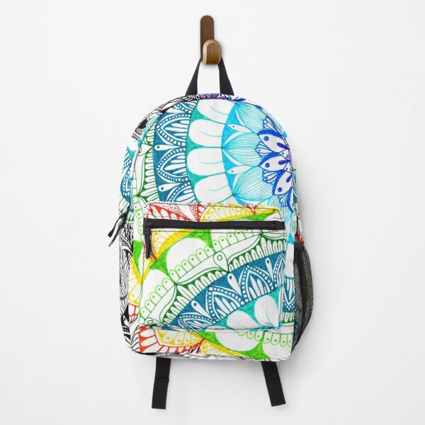 Item preview, Vivid Mandala with Floral Ink Details designed and sold by Maria Hajj.