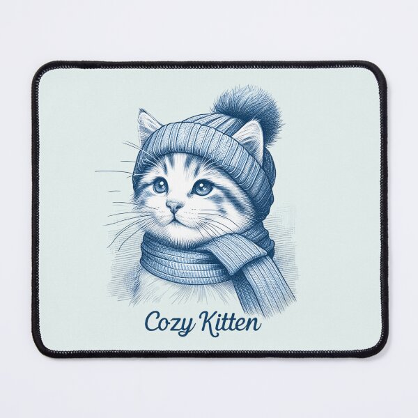 Item preview, Snug Kitten in Winter Attire designed and sold by RuyaFab.