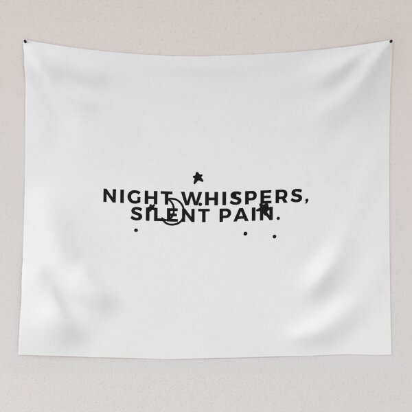 Item preview, Night whispers, silent pain. designed and sold by Bananobanini.