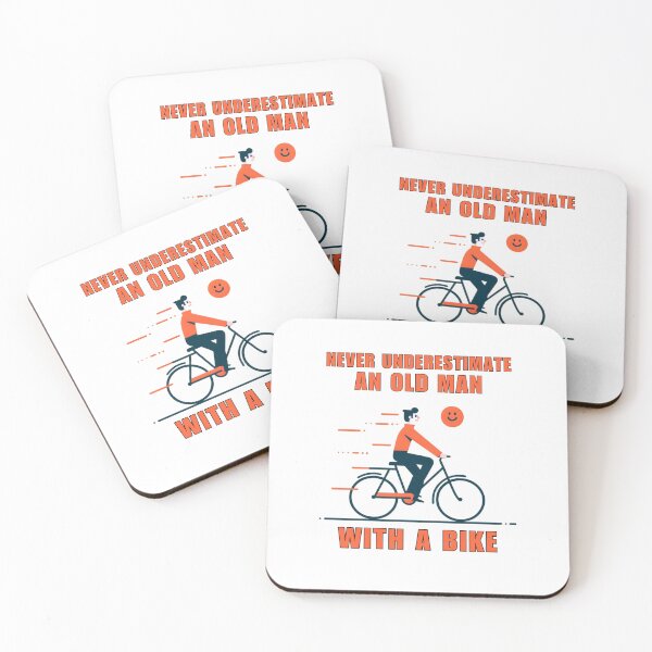 Item preview, Never Underestimate An Old Man with a Bike designed and sold by Azrora.