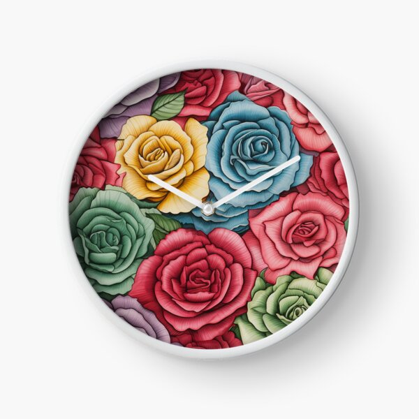 Item preview, Rose Tile 29: Thorny Fragrance Embracing Crimson Crown Jewels in a Velvet Symphony designed and sold by TheBrainArt.