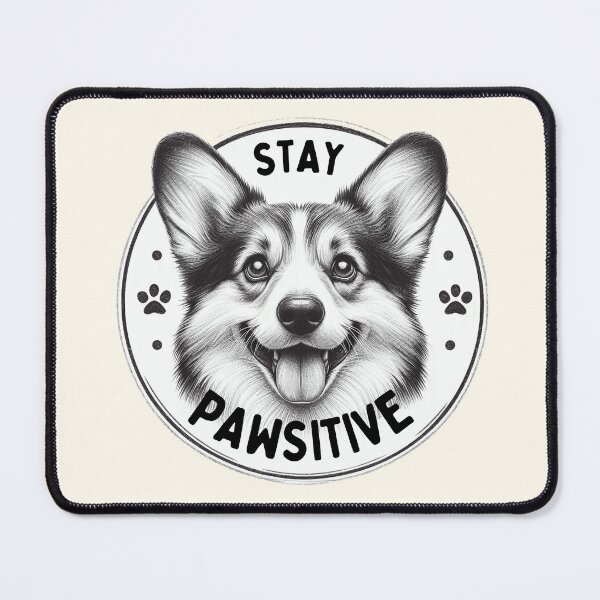 Item preview, Optimistic Corgi Advocates Pawsitivity designed and sold by RuyaFab.