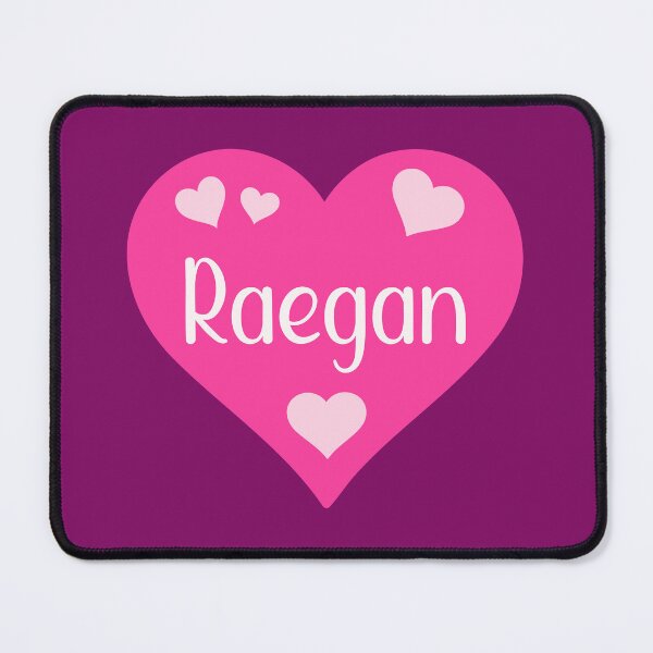 Item preview, Raegan Name Pink Heart  designed and sold by Jeallan Designs.