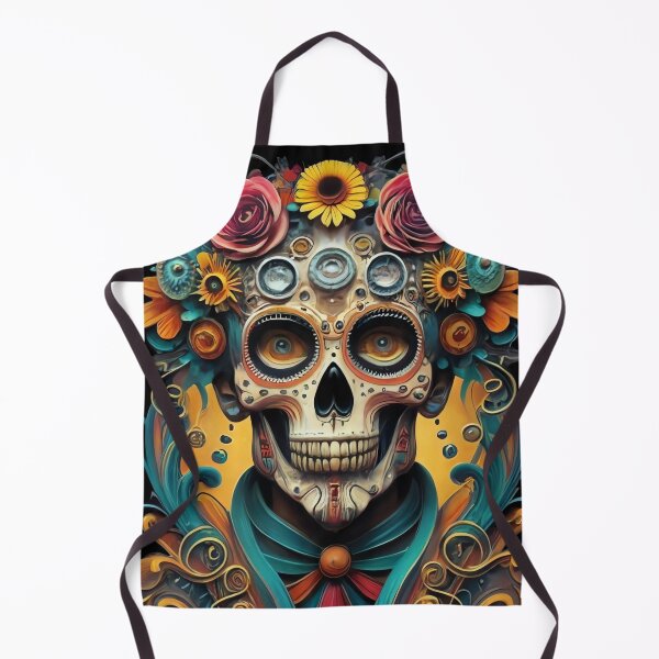 Item preview, Elegant Pop Skulls Flowers Skull designed and sold by GrinGalore.