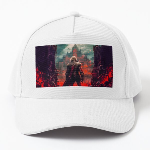 Item preview, I created this piece in a retro style, inspired by the Netflix series Castlevania. It is a mixed media drawing with digital editing. designed and sold by karin milman.