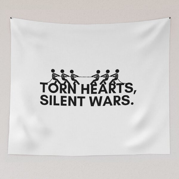 Item preview, Torn hearts, silent wars. designed and sold by Bananobanini.