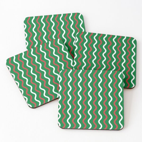 Item preview, Green Red White Italy Tricolor Wavy Lines Vertical Stripes Italian Language Flag-Inspired Flowing Pattern designed and sold by PenguinForests.