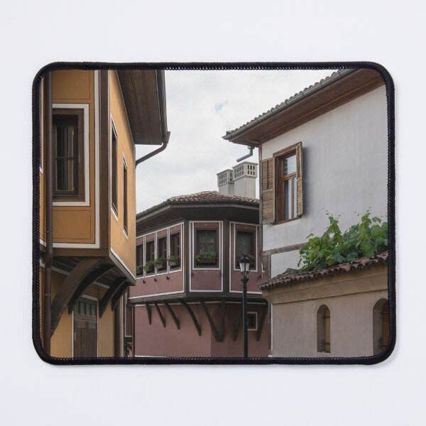 Item preview, Old Town Plovdiv Street Corner with Beautiful National Revival Houses designed and sold by Georgia Mizuleva.