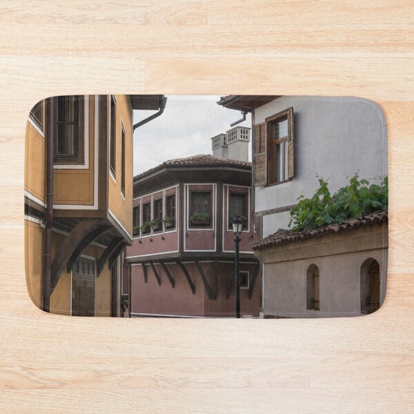 Item preview, Old Town Plovdiv Street Corner with Beautiful National Revival Houses designed and sold by Georgia Mizuleva.