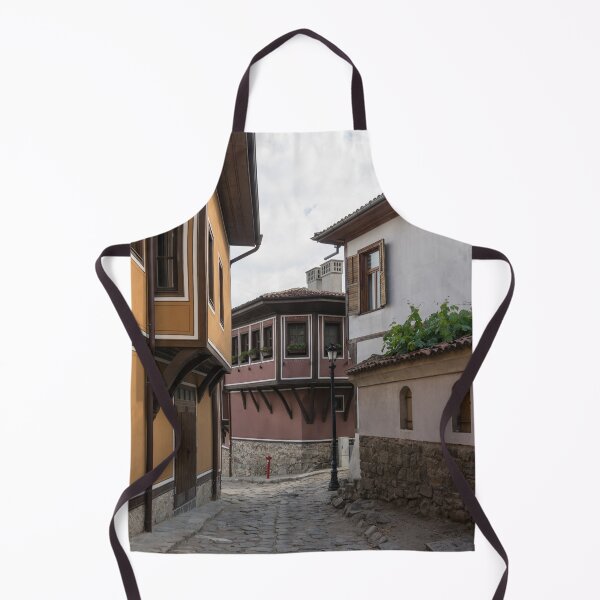 Item preview, Old Town Plovdiv Street Corner with Beautiful National Revival Houses designed and sold by Georgia Mizuleva.
