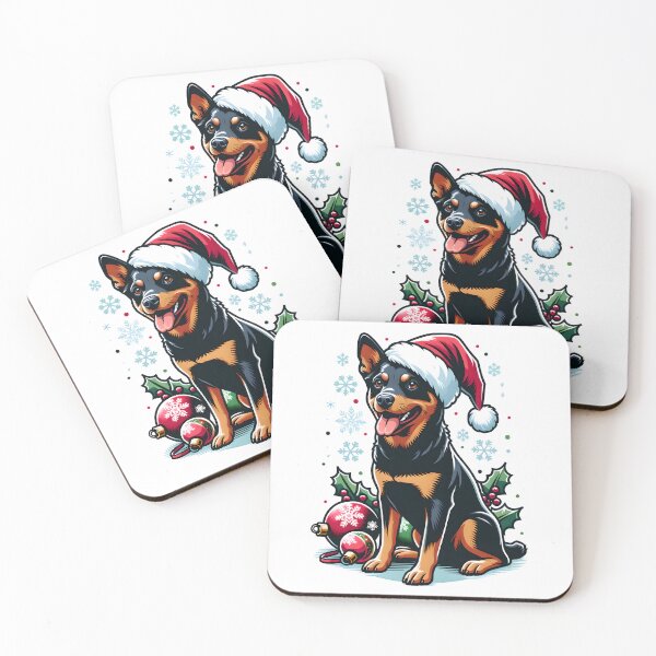 Item preview, Lancashire heeler cute christmas hat designed and sold by ChataMaroon.