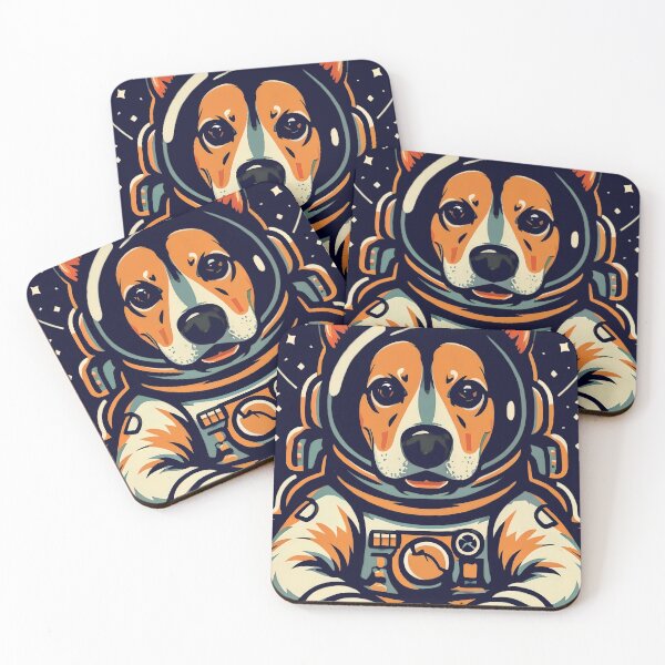 Item preview, Lancashire heeler dog astronaut designed and sold by ChataMaroon.