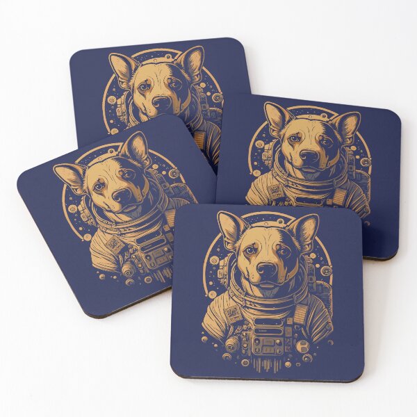Item preview, Lancashire heeler dog astronaut vintage designed and sold by ChataMaroon.