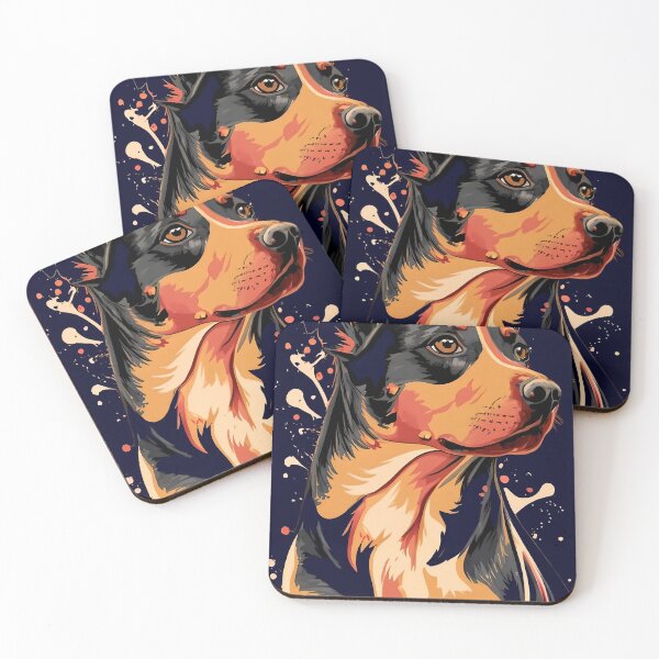 Item preview, Lancashire heeler dog painting designed and sold by ChataMaroon.
