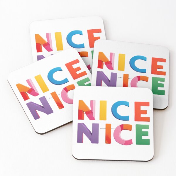 Item preview, Colourful words "NICE" designed and sold by Andykinoz.