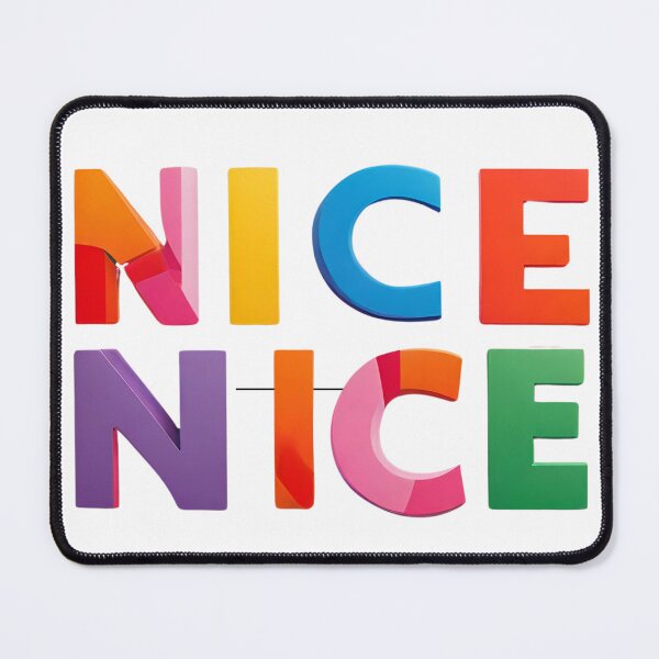 Item preview, Colourful words "NICE" designed and sold by Andykinoz.
