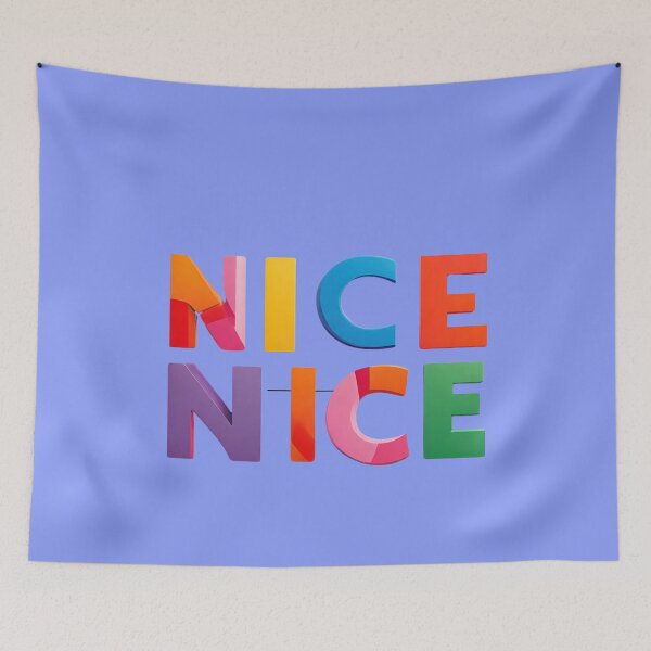 Item preview, Colourful words "NICE" designed and sold by Andykinoz.
