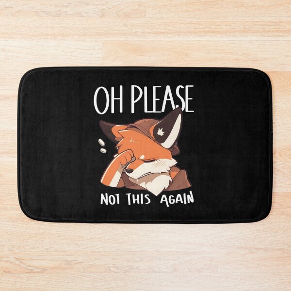 Item preview, Oh Please Not This Again Fox Sticker and Shirt Design by Zeesdesign on Redbubble designed and sold by ZEESDESIGN.