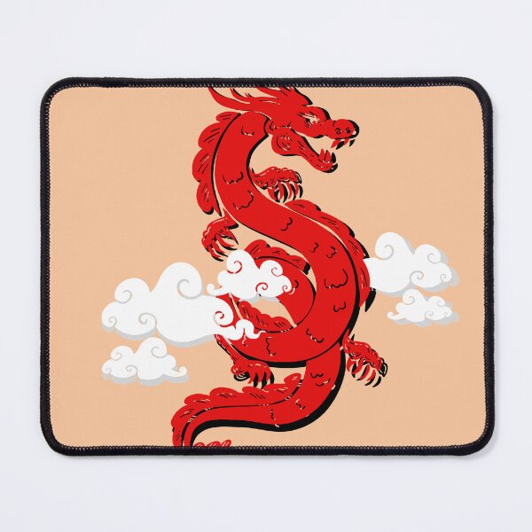 Item preview, Dragon in the Sky, Peach Fuzz, Red designed and sold by Ellecher23.