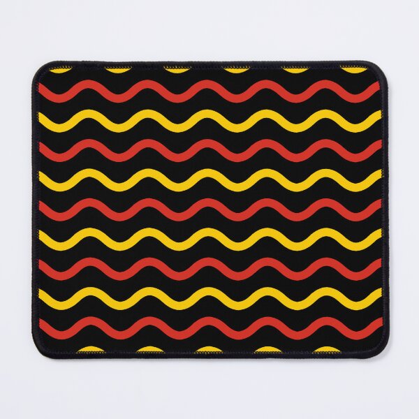 Item preview, Black Yellow Red German Tricolor Wavy Line Horizontal Stripe German Language Robust Pattern designed and sold by PenguinForests.