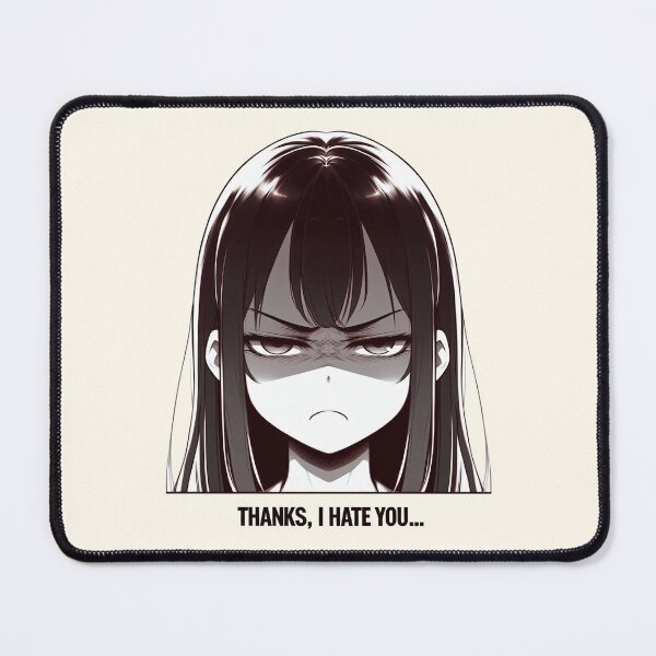Item preview, Sarcastic Anime Girl Expressing Disdain designed and sold by RuyaFab.