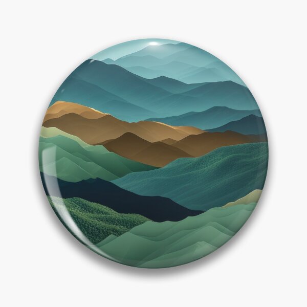 Item preview, Abstract mountain range with overlapping layers designed and sold by Ninoshik.