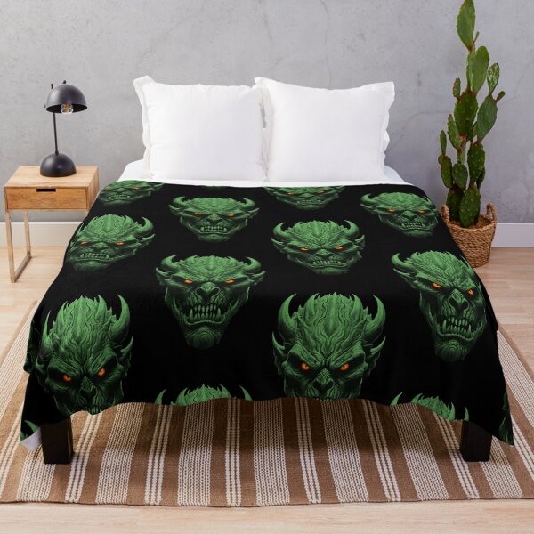 Item preview, Green horned monster designed and sold by MadinaFatt.